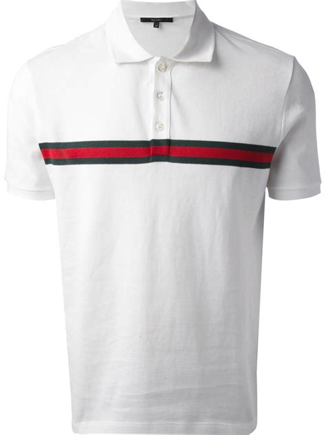 all mens white gucci shirts|gucci polos for men.